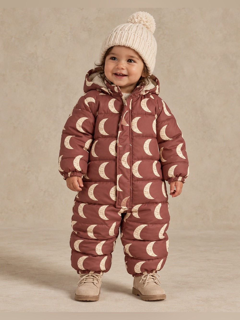 Rylee + Cru Hooded Snowsuit puffer Moons